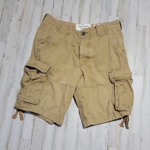 VINTAGE Abercrombie Cargo Distressed Shorts 10"